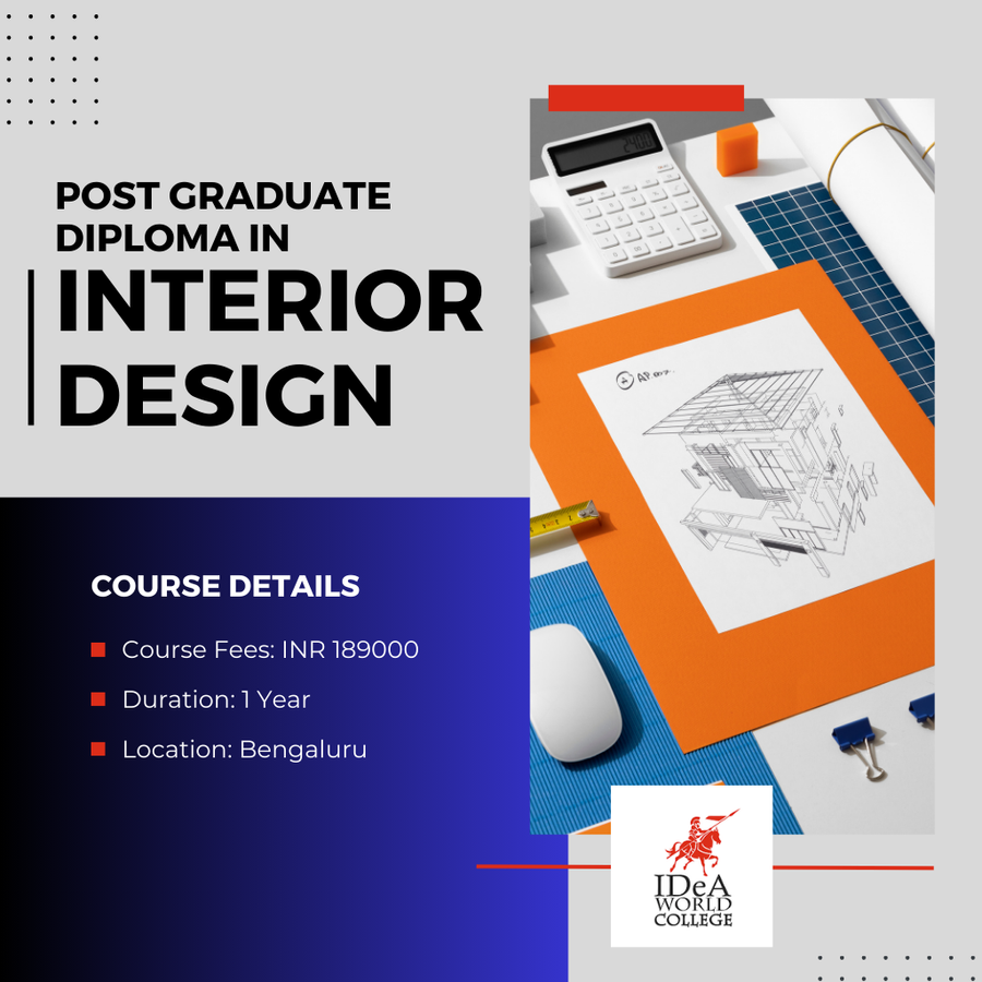 PG Diploma in Interior Design at IDeA World College, Bengaluru/Bangalore